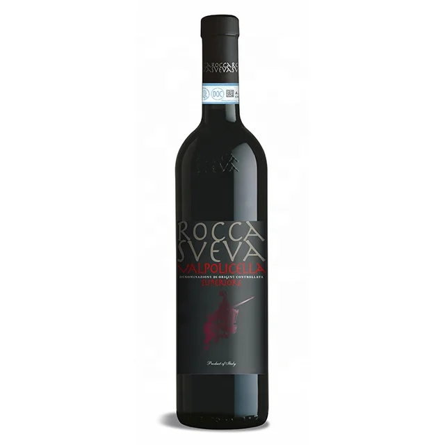 Valpolicella Superiore DOC - glass bottle 0,75 l - Color: Luminous ruby red; Smell: Intensely fruity