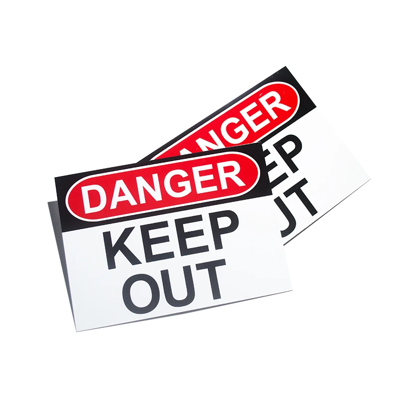 Custom Design Aluminum Danger Signs Warning KEEP OUT Sign
