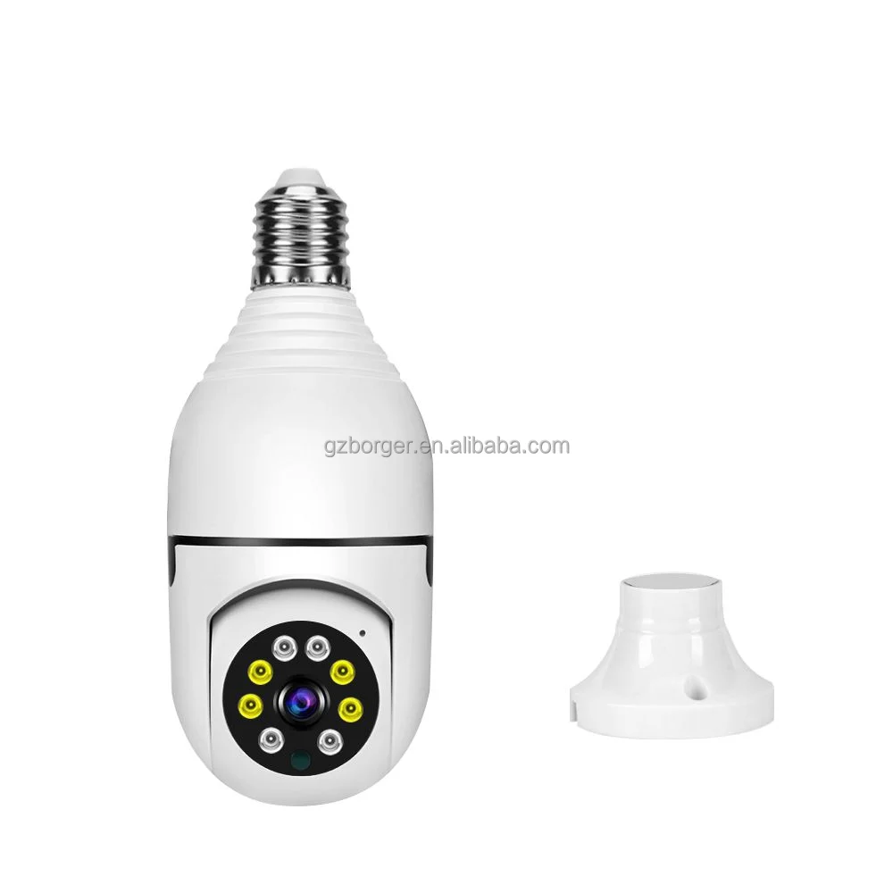 2022 Hot PTZ WiFi Light bulb Camera 3MP HD E27 Socket Color Night Vision Wireless WiFi IP Dome Camera IP66 P2P PTZ home Camera