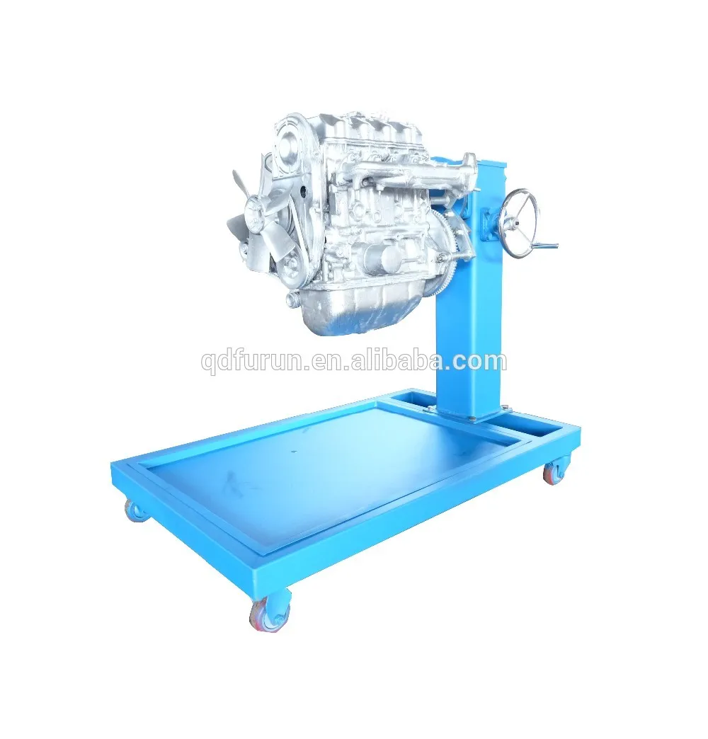 Super heavy duty commercial vehicle rotating engine stand with fully adjustable engine mounts