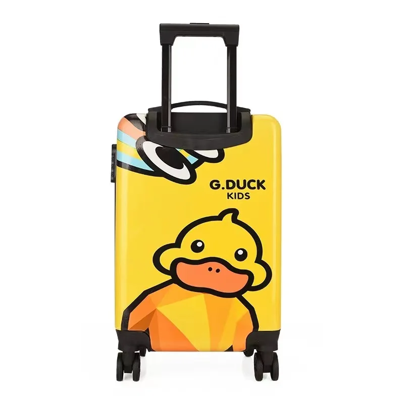 Wholesale OEM customized logo Cute Suitcases kids character luggage bag cases with wheels