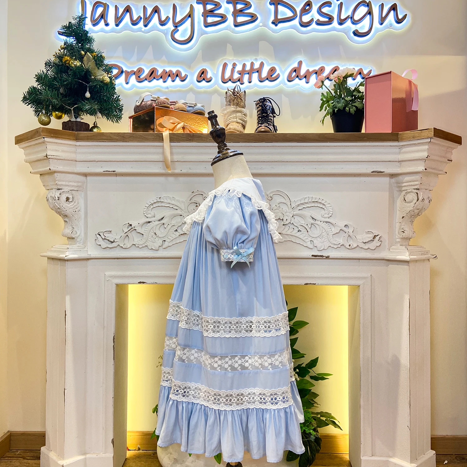 christening dress for baby girl gown dress for baby girl 2 - 14 yrs cotton smocked baby girl Heirloom Dress