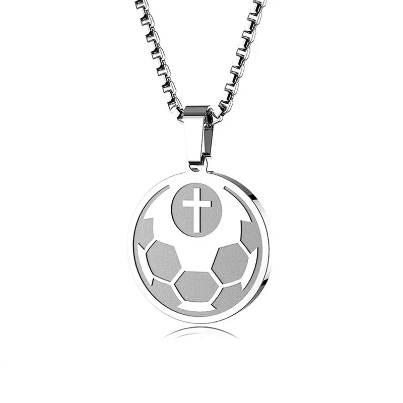 Hot selling stainless steel basketball sports style ball pendants, necklaces, high-end accessories wholesale