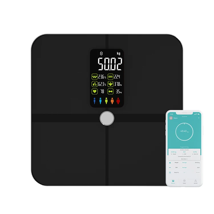commercial big screen bathroom electronic smart digital body fat analyzer weight scale
