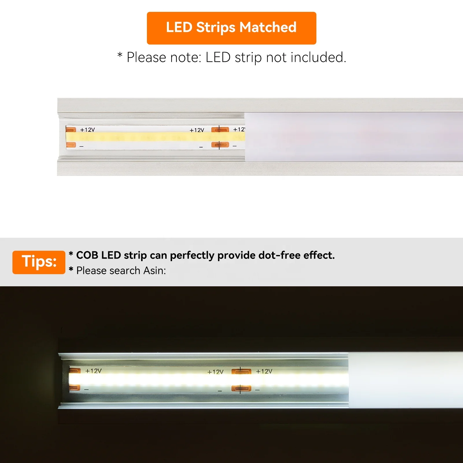 2507 Recessed LED Aluminum Channel Aluminum Profile with Diffuser for LED Strip