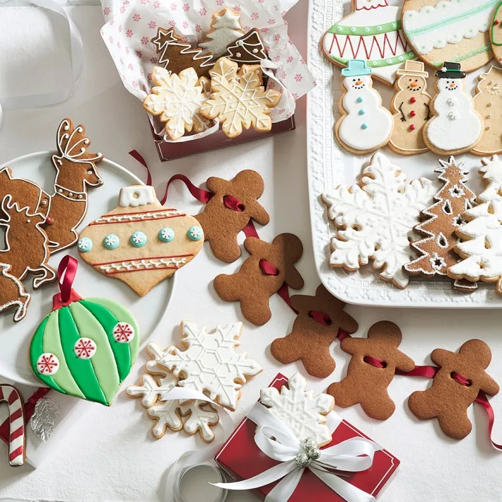 
5Piece Stainless steel Gingerbread Cookie Cutter Set with Powder Coating 