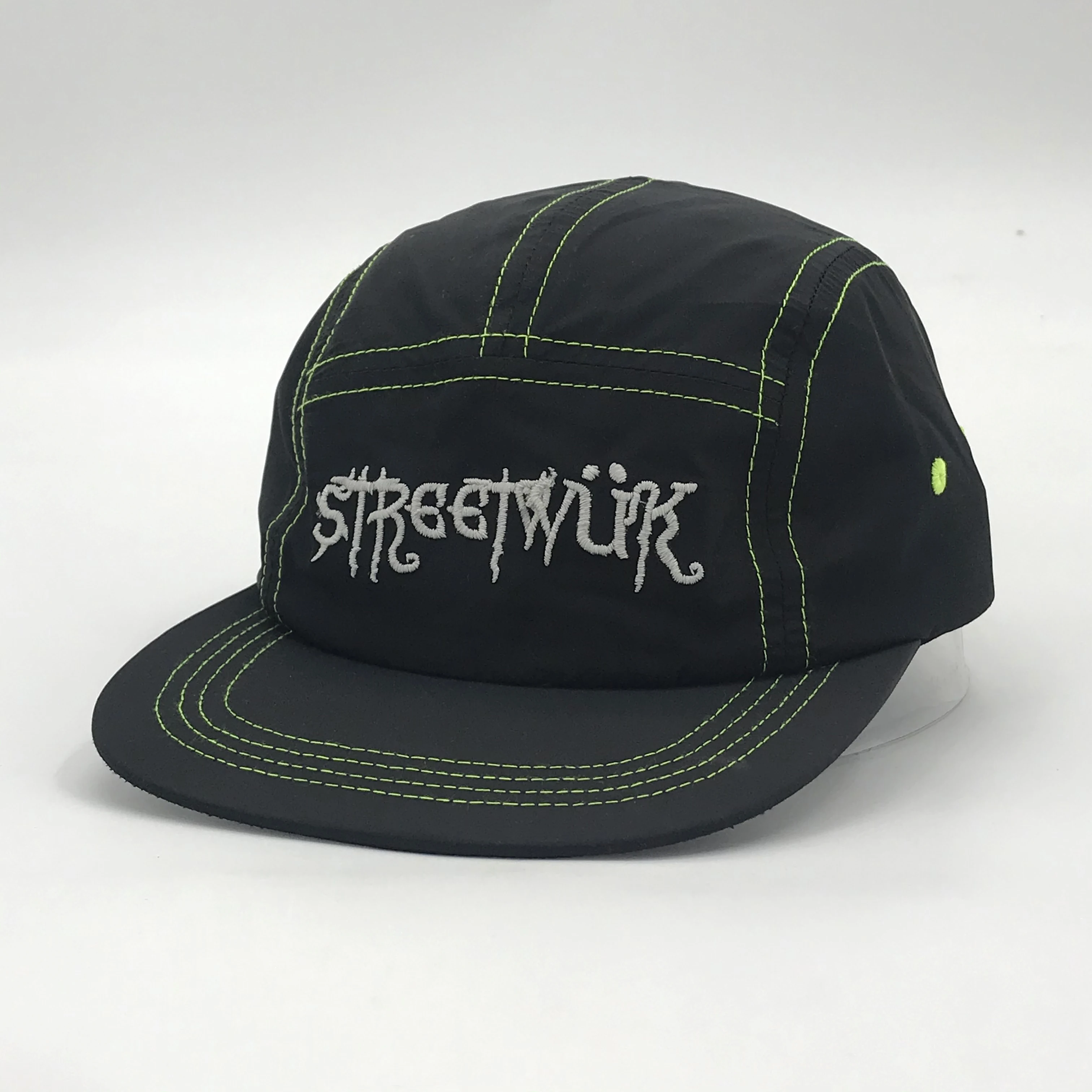 Nylon Waterproof Sports Snapback Embroidered Cap Custom Logo Wholesale 5 Panel Hats