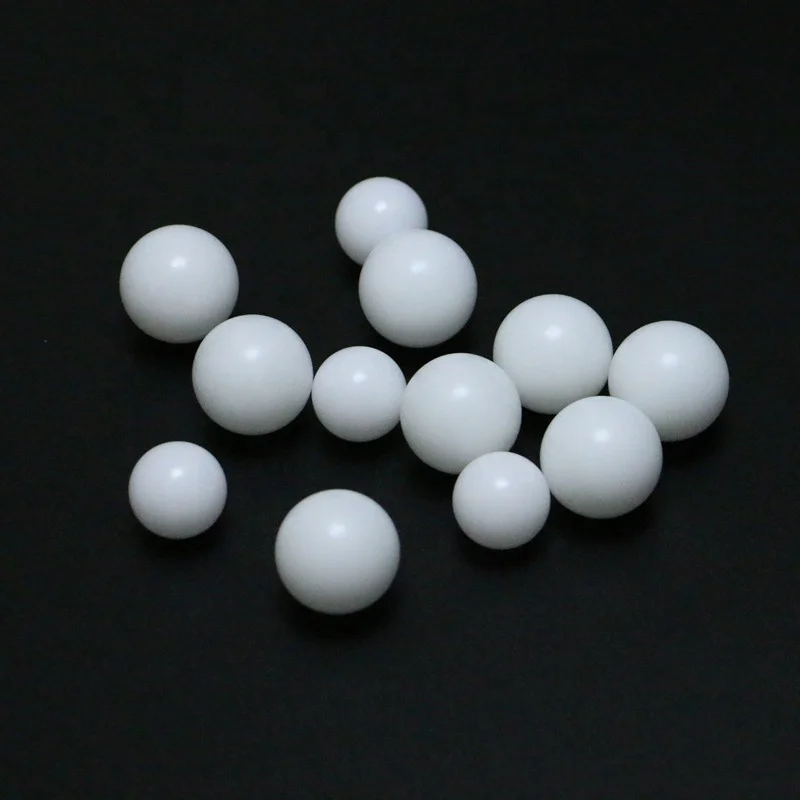 Chemical corrosion resistance 8mm 15mm 16mm solid ptfe balls for grinding