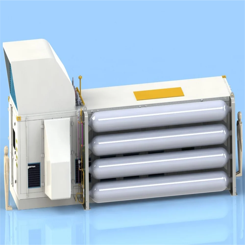 30-200bar air cooling Enric Integrated natural gas filling station