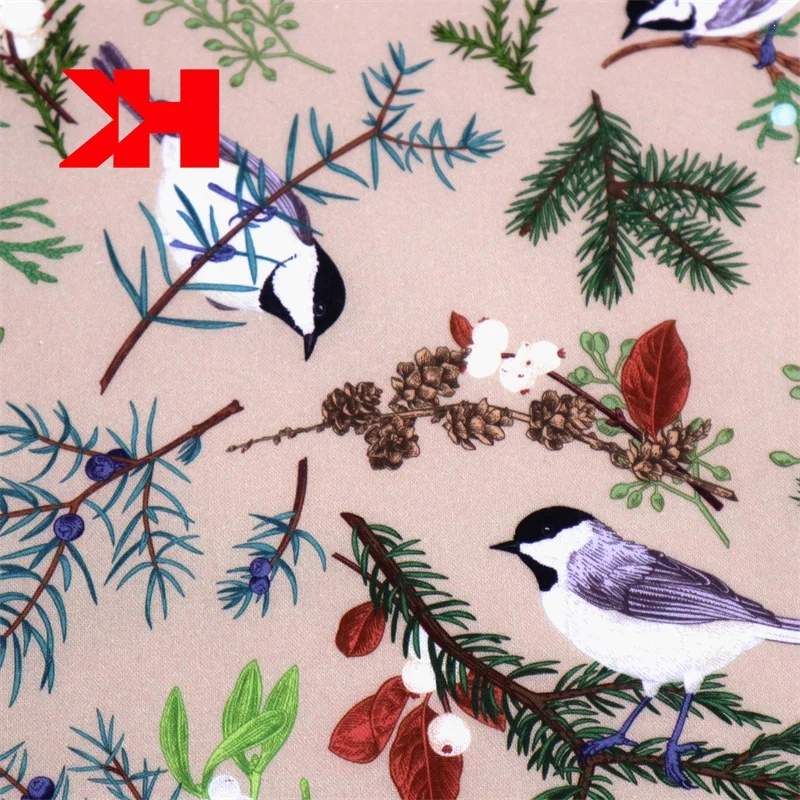 Kahn hot selling digital textile printing 100% organic cotton printed cotton fabric