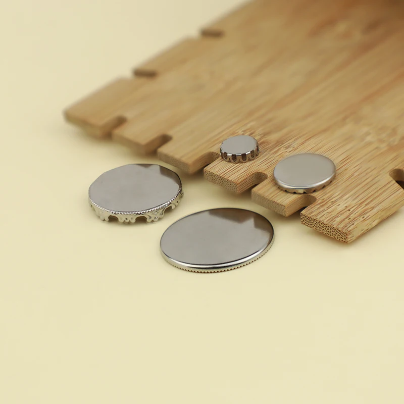 Manufacturers Wholesale Jewelry Accessories Round Earrings Brooch Accessories 316 Stainless Steel Gem plate