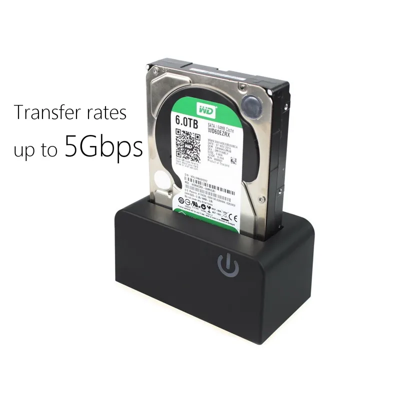 Super Speed USB 3.0 SATA External Hard Drive Dock 3.5 2.5 HDD Docking Station New HDD Case With Auto S p Touch Button