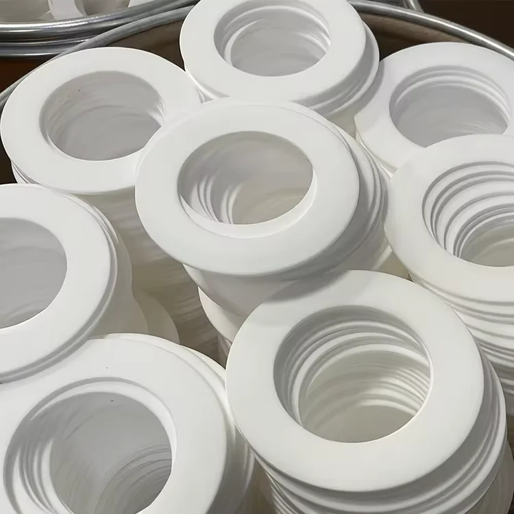 manufacturers custom white plastic ptfe flat gasket sheet O-ring sealing ring