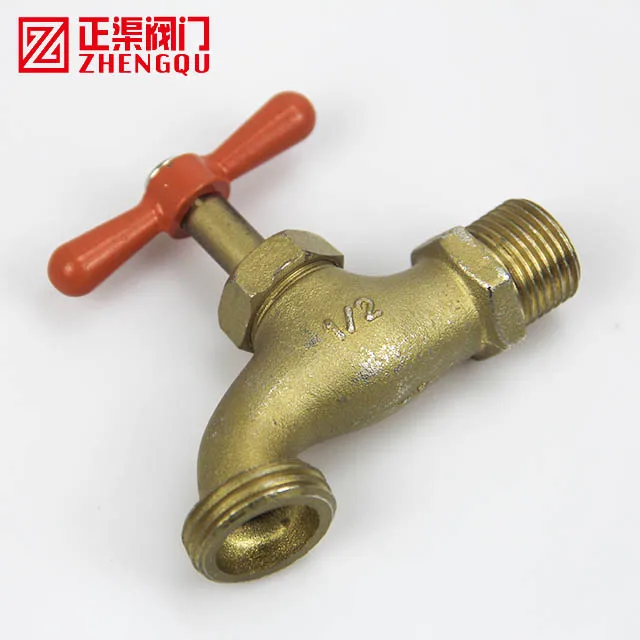 ZHENGQU VALVE China good supplier brass lock cock Hosecock bibcock Brass NPT Thread