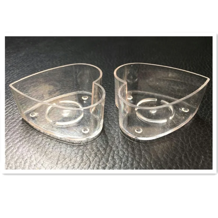 New Design Heart Shape PC Candle Cup