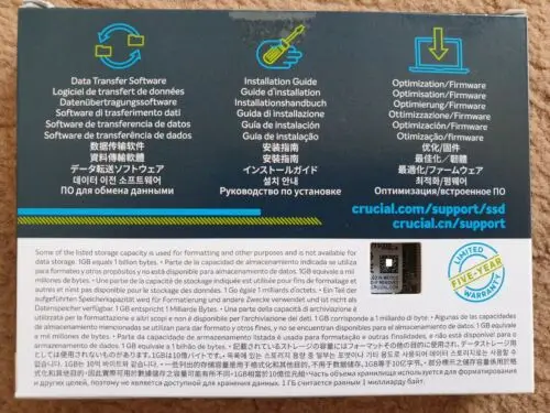 Crucial P2 M.2 2280 1TB SSD PCI Express 3.0 x4 NVMe CT1000P2SSD8