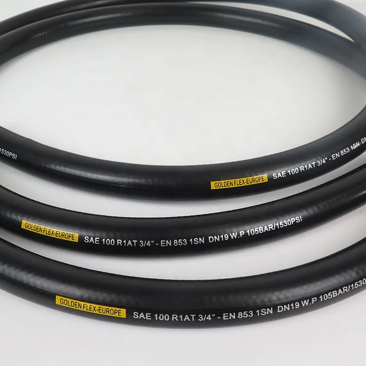 Стальной провод плетеный R1 труба китайский шланг synflex 5/8 дюймов Гидравлический шланг с гладкой поверхностью