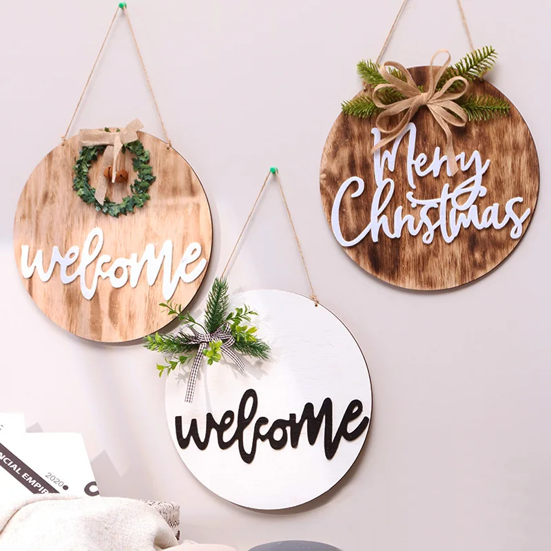 Welcome Sign for Front Door Outdoor  Christmas Decoration Spring Easter Winters Wedding