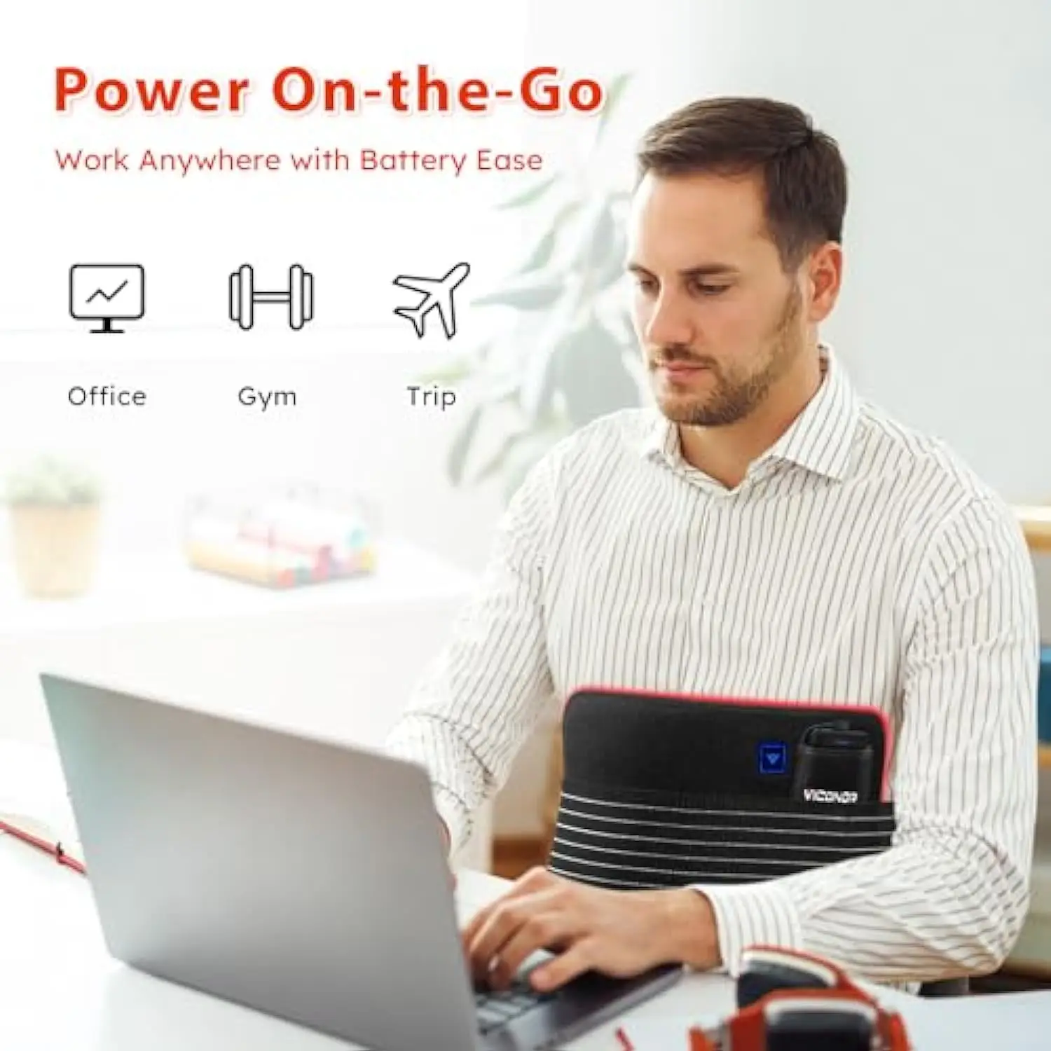 LED Red Light  Device Near Infrared Light Therapy Waist Belt Fat Burning Red Light Therapy  Belt for Weight Loss