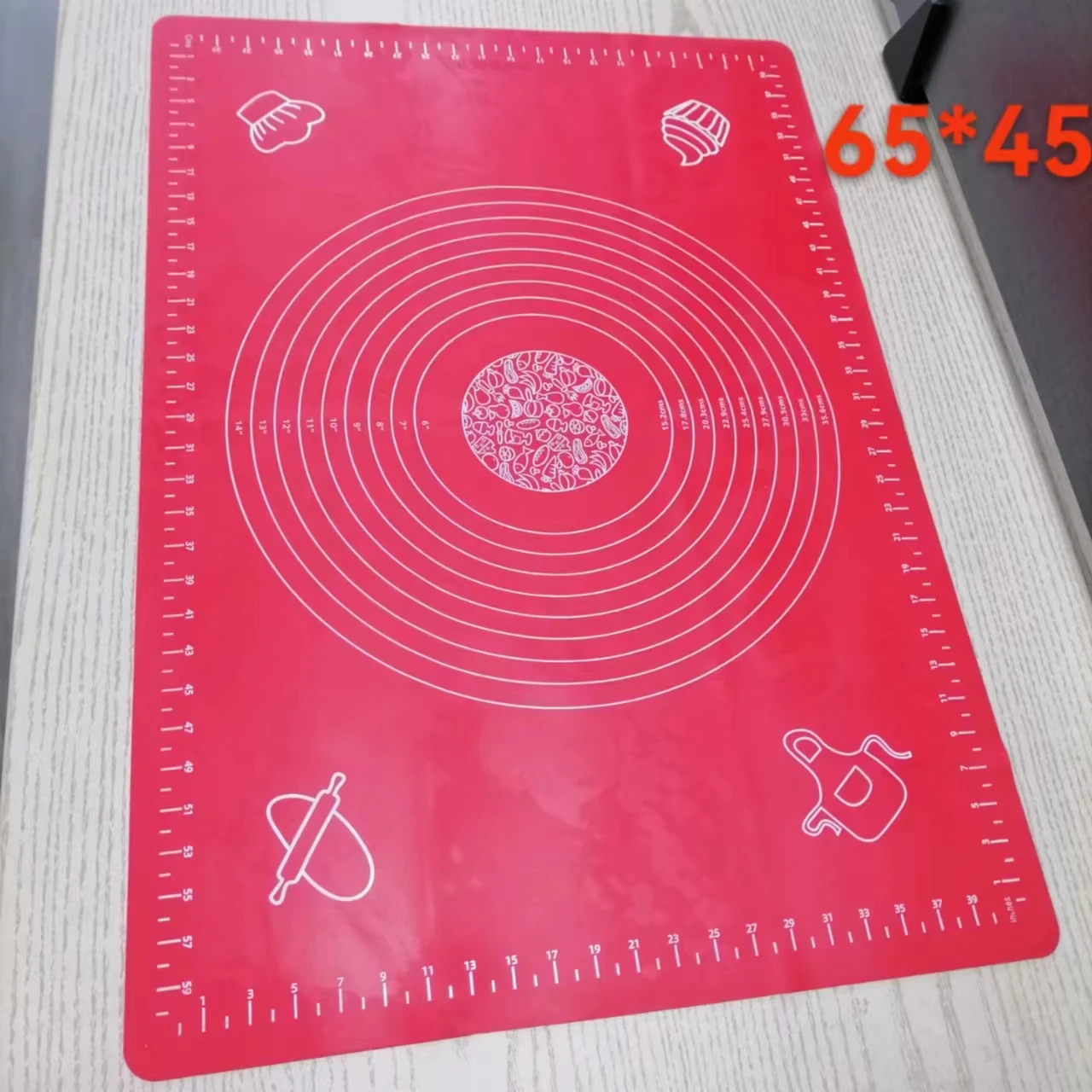 Большой силиконовый коврик 50*40 см/30*40 см/70*50 см/65*45 см и тестовый более толстый для замешивания