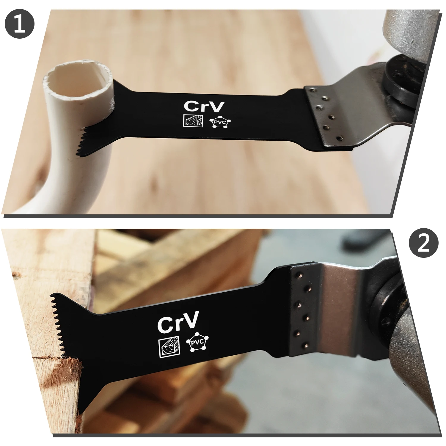 42mm HCS Standard Teeth Plastics Wood Cutting Oscillating Saw Blades Quick Release Multi Tool Blades