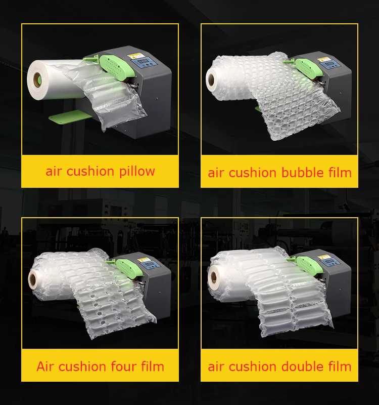 Machine Bag Wraps Distributor Custom Biodegradable Eco Friendly wrap bubble Cushions Rolls Air Pillow Film
