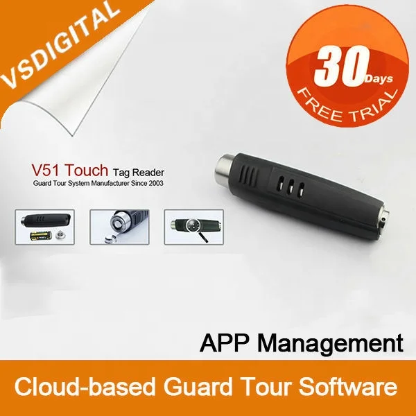 
V51 hot selling rfid wireless guard tour/patrol/monitoring reader 