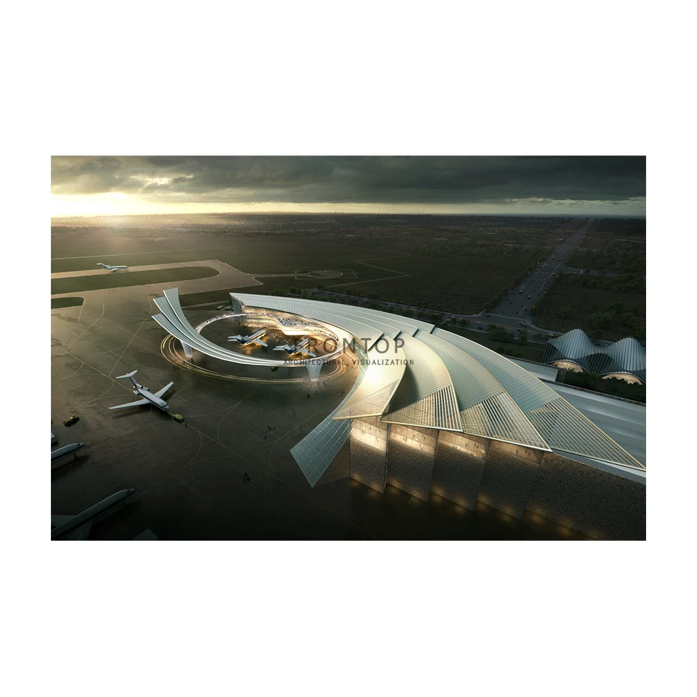 Высокая Реалистичная 3D архитектурные 3D визуализации транзита ориентированной разработки 3D оказание услуг