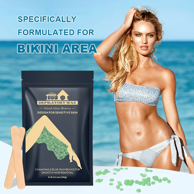 Lifestance hot wax beans intimate area bikini hair removal wax for sensitive skin
