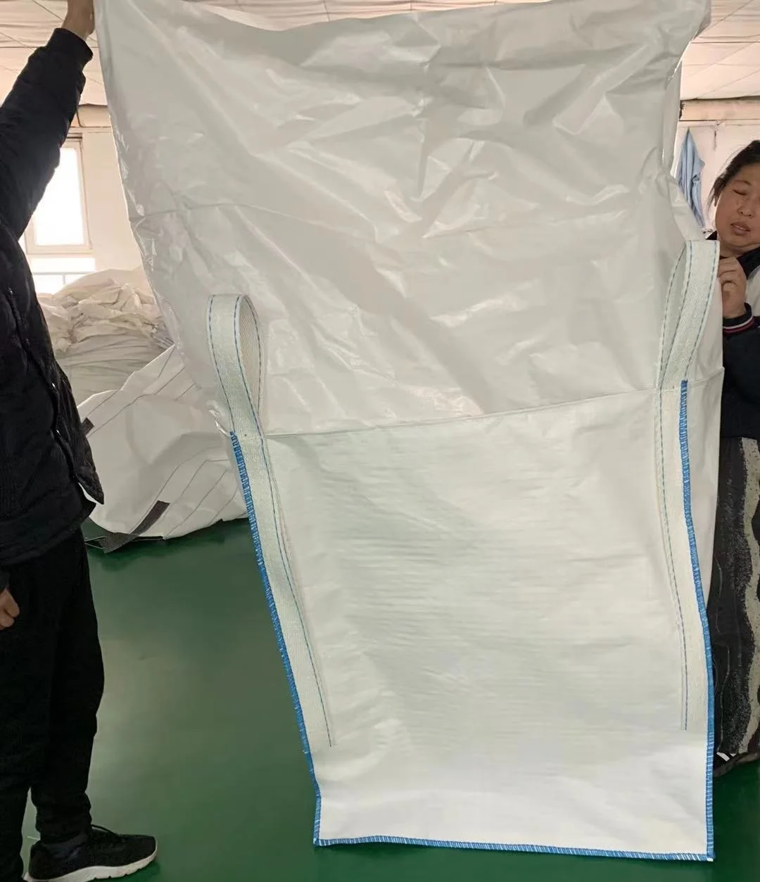 Hesheng 500kg 1000kg 1200kg 1500kg 2000kg 1 Ton 2 Tons Jumbo Bag Grain Seed Flour Salt Sugar Bean pp Big Bag