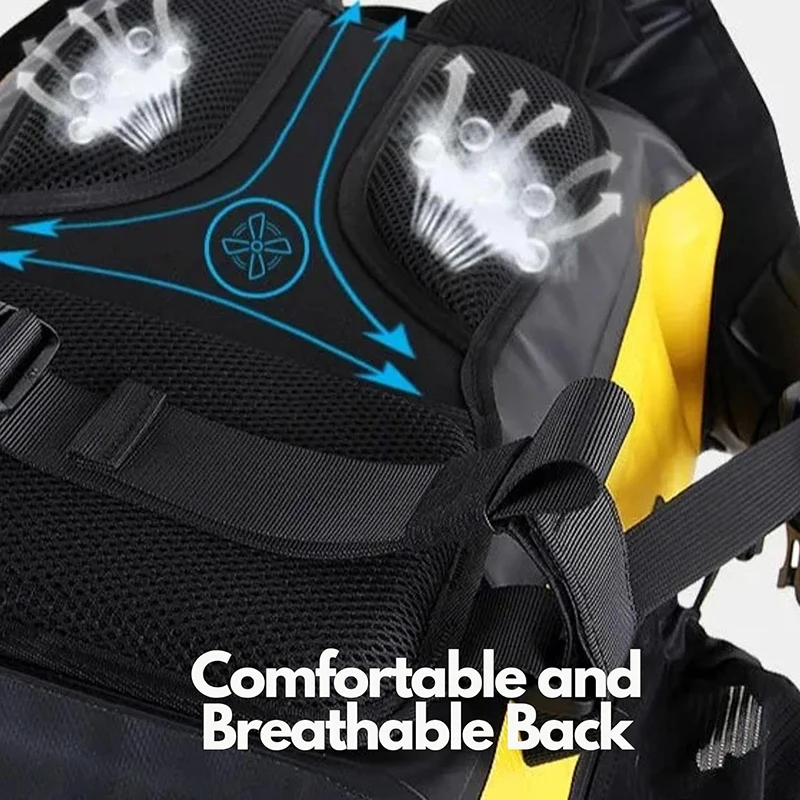 Waterproof Dry Bag Roll-Top Closure Waterproof Backpack Fishing Bag Double Layer Rucksack Outdoor Sport Dry Backpack