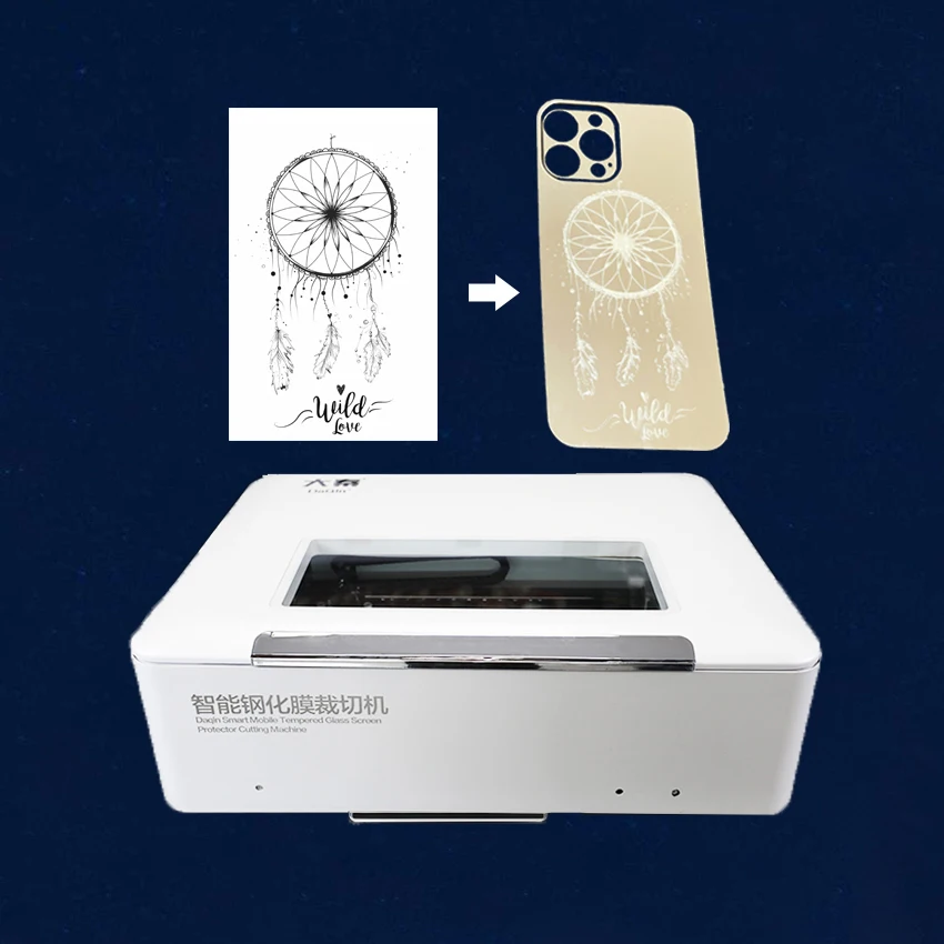 DAQIN Laser Cutting Machine Mobile Glass Protector Screen Guard for Cell Phone Accessories for Metal Wood Paper Plastic