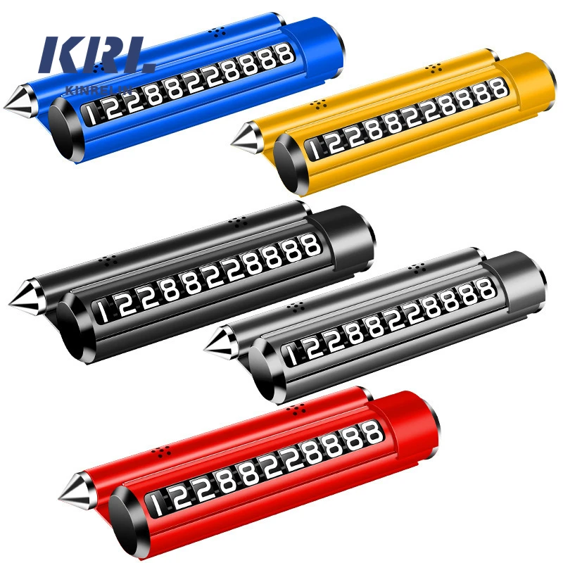 High Quality Phone Number Sign Car Phone Holder Car Temporary Parking Card