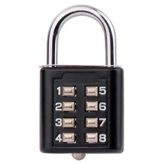 Zinc alloy 8 button password gym cabinet keyless lock code Combination Padlock