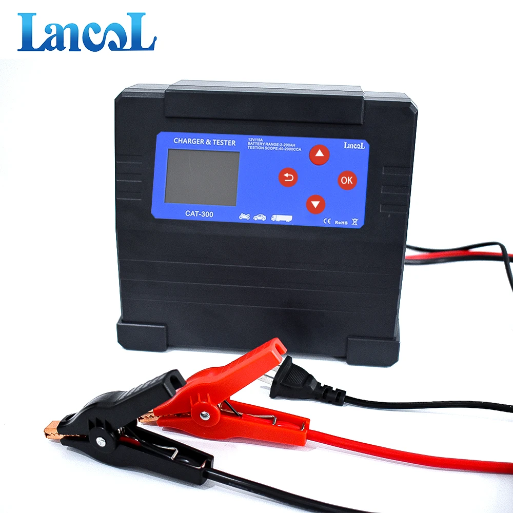 Lancol 12 В 15 а тестер автомобильного аккумулятора и зарядное устройство Встроенный детектор
