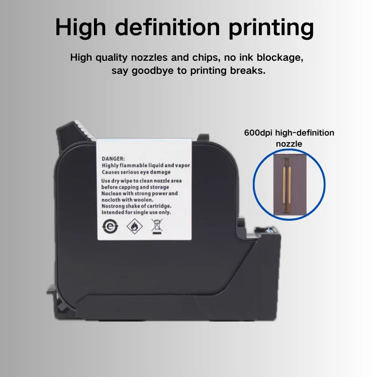 Durable Waterproof Replacement Ink Cartridge High Quality Multiple Colors 12.7/25.4MM for Handheld Inkjet Printer 42 Ml