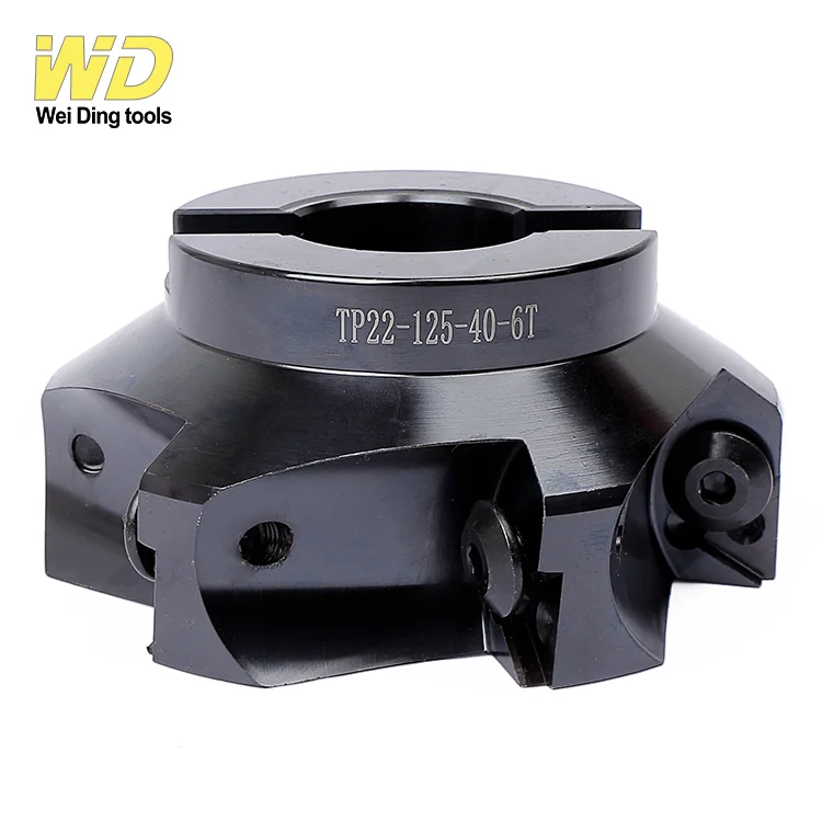 TPKN2204 Face Mill TP16 50 22 4T Indexable Face Milling Cutter Right Angle Square Shoulder TP Face Mill Shell Mill