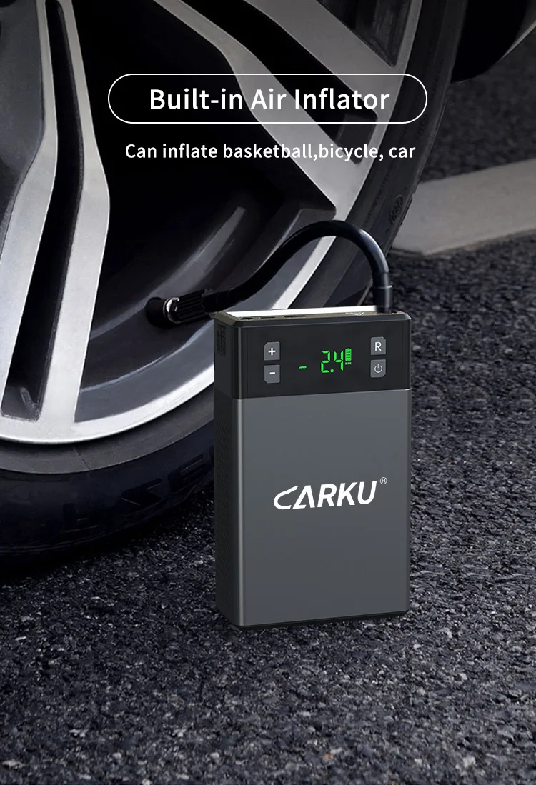 Car Battery Booster Portable Jump Power Bank Diesel 12v Types 12v Jump Start with Air Pump 3-3.5 Hours CN;GUA