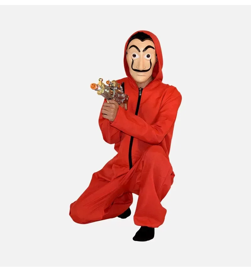 2024 Halloween Costume Cosplay Heist The House of Paper Cosplay Costume Red Jumpsuit
