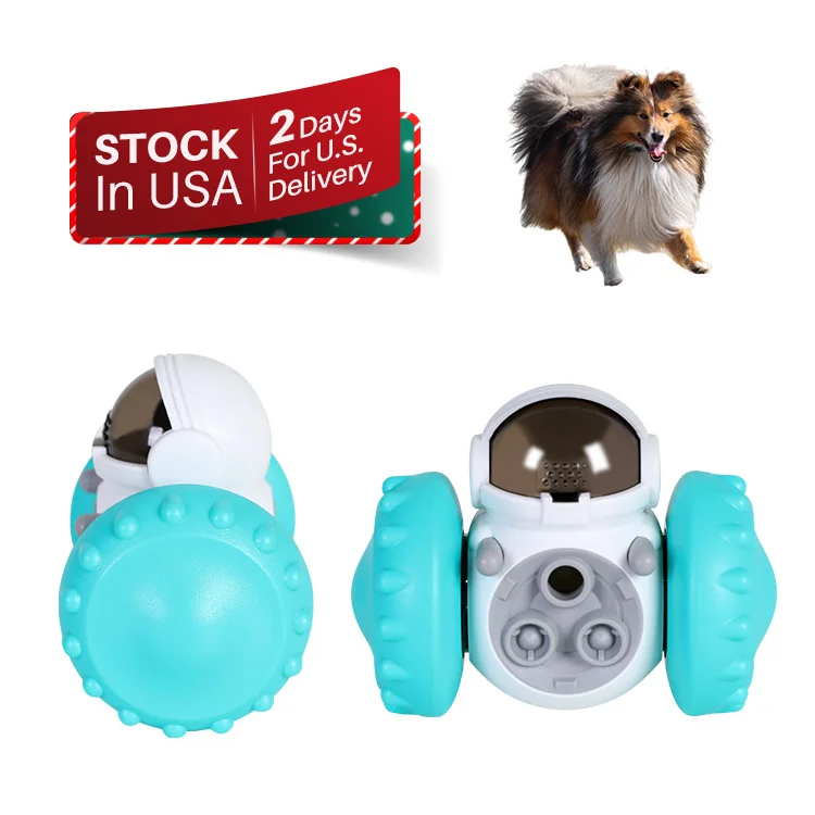 Puzzle Slow Feeder Tumbler Toys For IQ Training& Mental Stimulation Leaking Food Toy Dog Treat Robot Feeding Device