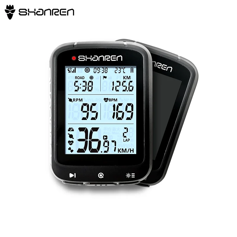 Велосипедный компьютер Shanren для езды на велосипеде gps с bt и ANT