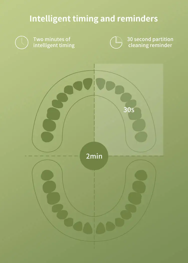 shuling sonic Oral Care Electric toothbrush 42,000 vibration black and white automatic charging toothbrush