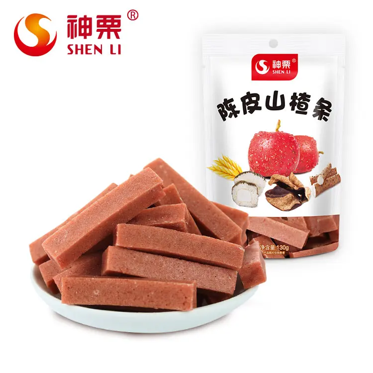 Здоровое питание, полоски боярышника с сушеной кожурой мандарина