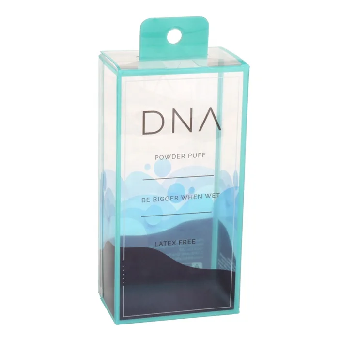 The Factory Clear Plastic Box Foldable Hanging Custom Full Color Printing PET Box