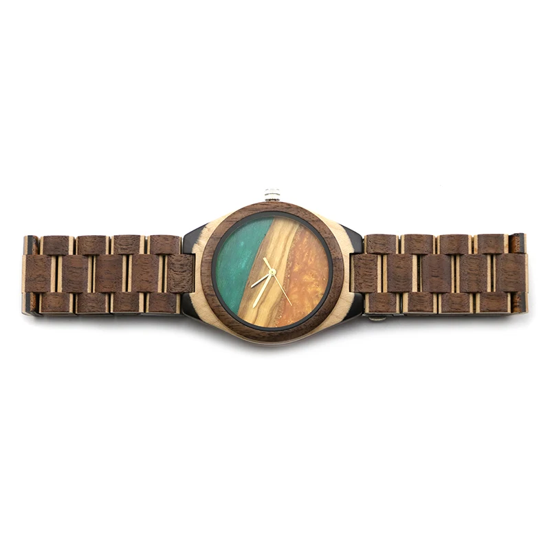 China watch manufacturer fashion skateboard wood strap custom mens oem resin wooden watches for men