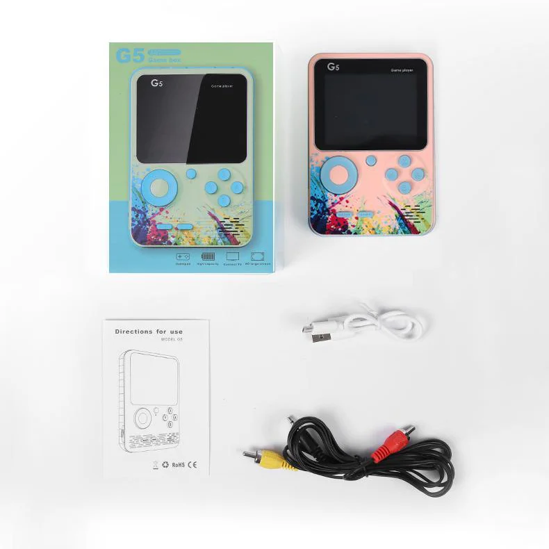 
Wholesale Kids Toys Retro Classic Handheld Game Player 500 in 1 Portable Video Game Consoles 