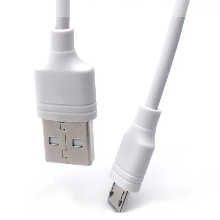 New Design Round PVC  USB Data Charge Cables  A to Micro B connector USB charging cable
