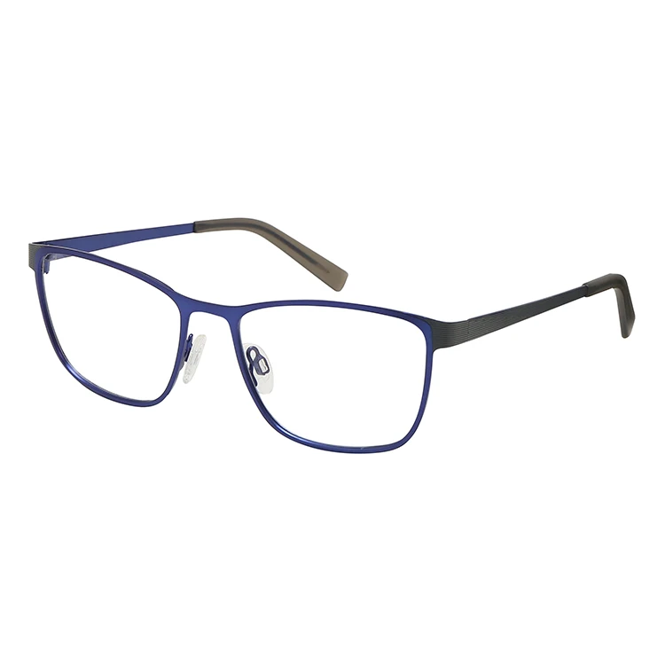 Rockants Hot sale uv 400 lenses high end metal mens square reading anti blue light glasses for men