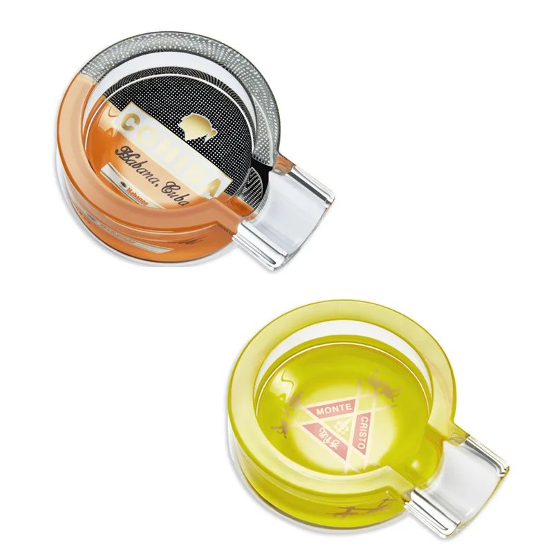 Creative Personality Trend Ashtray Bedroom Living Room Hotel Fashion Transparent Glass Ashtray