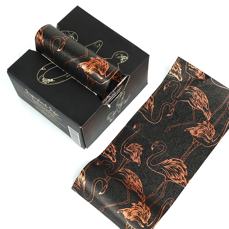 Custom Print Embossed 5x11 Inch Pre cut Pop Up Foil Sheets Hairdressing Foil for Highlighting - 500 Foil Sheets with Color Box